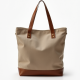 Canvas Canvas Shopper with Detachable Strap