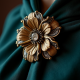 Vintage-Inspired Statement Brooch in Antique Finish