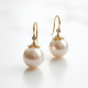 Pearl Accent Drop Earrings with Freshwater Pearl