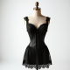 Lace Corset Mini Dress with Bow Accent