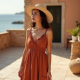 Tiered Sundress with V-Neckline