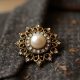Statement Statement Brooch in Antique Finish