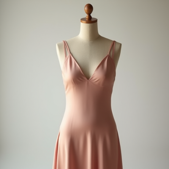 Silk Satin Slip Dress in Pastel Shades