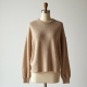 Knitted Knit Sweater Top in Solid Neutral