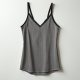Striped Cami Top with V-Neck