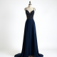 A-Line Evening Gown with Slit Detail