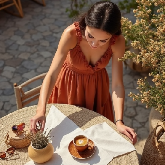 Tiered Sundress with V-Neckline