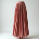 Pleated Pleated Skirt in Pleated Satin