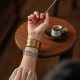 Textured Cuff Bracelet in Antique Finish