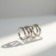 Minimalist Stackable Rings in Geometric Shape