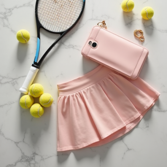 Wrap Tennis Skirt in Pastel Color