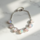 Crystal Charm Bracelet in Opal Tint