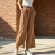 Wide-Leg Culottes with Pocket Details