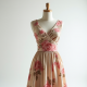 Floral One-Shoulder Dress with V-Neckline