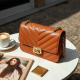 Quilted Crossbody Purse with Gold Chain