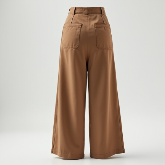 Wide-Leg Culottes with Pocket Details