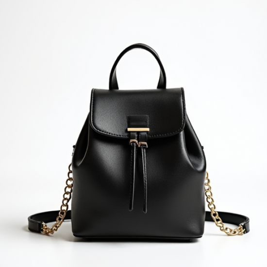 Mini Mini Backpack with Gold Chain